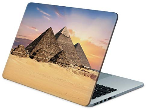 Skins4u Folie Sticker Skin Vinyl Aufkleber mit farbenfrohen Motiven für bis 17.3 Zoll 42x30cm Laptop Skin Decal Cover Pyramiden