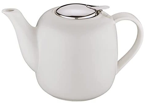 Küchenprofi Teekanne LONDON | Aus Keramik mit Filtereinsatz | Spülmaschinenfest | Wärmespeicherfähigkeit für langanhaltenden Teegenuss | Teekanne mit Siebeinsatz | 8 Tassen | 1,5 L