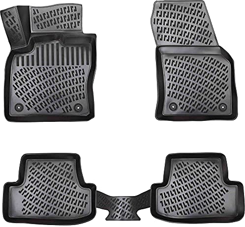 ELMASLINE 3D Gummimatten Set für Hyundai I30 (II) 2012-2017 | Extra hoher Rand - Fußmatten