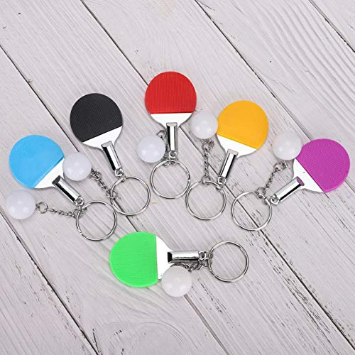 Elegante charmante Mini-Schläger Schlüsselring Metallgummi Tischtennis Schlüsselbund Sport Classic Anhänger Sportliebhaber Geldbörse für Taschenbehänge