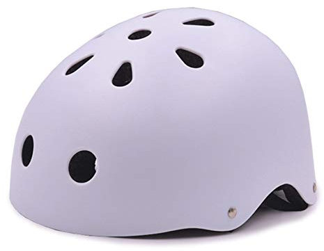 LIANYG Fahrradhelm Rund MTB Fahrradhelm Kinder/Erwachsene Männer Frauen Sportzubehör Fahrradhelm Einstellbare Kopfgröße Mountain Road Fahrradhelm 186 (Farbe: Weiß, Größe: M(55 59CM))