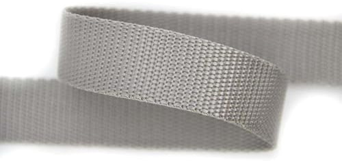 30mm | 5m Gurtband | Farbauswahl I 100% Polypropylen (hellgrau, 25mm)