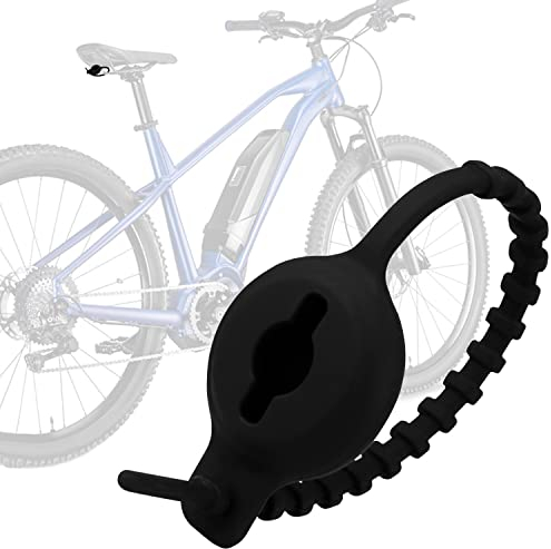 Airtag Fahrrad Fahrradhalterung Befestigung Wasserdicht Fahrradsattel Halterung Versteckt Air Tag Bike Mount für Apple Airtag Fahrrad GPS Tracker Diebstahlschutz (Schwarz)
