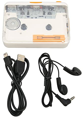 Ejoyous Cassette Player, Retro Personal Cassette Player and Recorder Plug and Play MP3 Music Tape Player with Earphone for Format PC