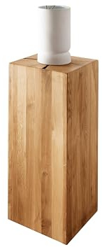 Woodroom Holzhocker Eiche massiv geölt (BxHxT 30x81x30 cm) Hocker, Stuhl