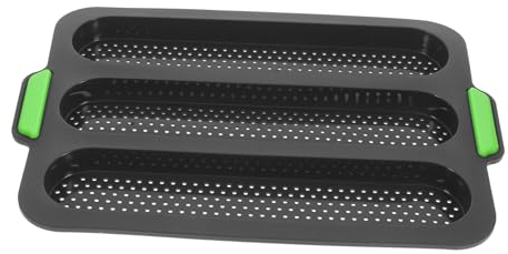Milisten Mold Broiler Pan for Oven Silicone Cake Pan French Bread Tray Kitchen Cookie Baking Pan Lasagna Trio Pan Cookie Cutters Mold for Homemade Baking Silica Gel Food Hamburger
