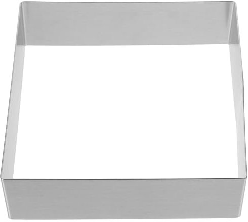 Lurrose Square Cake Mold Stainless Steel Mousse Cake Baking Mold Ring for Birthday Party Dessert, 9 Inch
