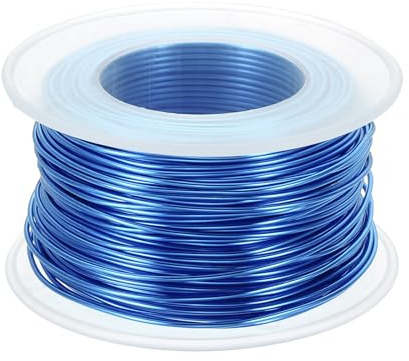 PATIKIL 18 Gauge 1mm Filo di Alluminio Artigianato, 98,4 Piedi Filo Metallico Armatura Flessibile per Creazione Gioielli Avvolgimento Metallo Fai Da Te, Blu Zaffiro