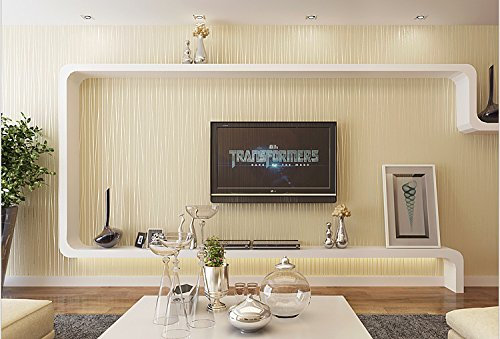 Tapeten Vliestapete Gelber Streifen Moderne 3D Tapete Wohnzimmer Tv Sofa Hintergrund,Vliestapete Küchentapeten,Tapete Schlafzimmer,Tapete Flur 10mx0.53m