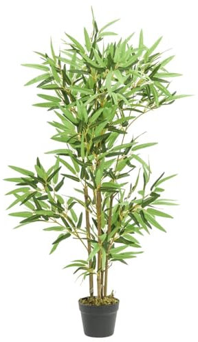 Buzaza Bambusbaum Künstlich 552 Blätter 120 cm Grün Zimmerpflanzen KüNstliche Balkonpflanzen Bonsai Baum Zimmerpflanzen