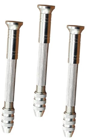 HOMSFOU 3pezzi Mini Trapano Manuale Per Modelli Strumento Di Precisione Per Fai Te Design Ergonomico Per Foratura Facile Di Parti Piccole Per Walnut