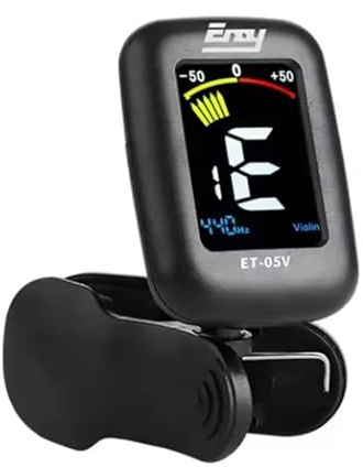 Fenteer Clip on Tuner Violin Tuner Display Easy Control Professional Gitarrentuner Schnell & genaues Tuning für Gitarren Violin Cello
