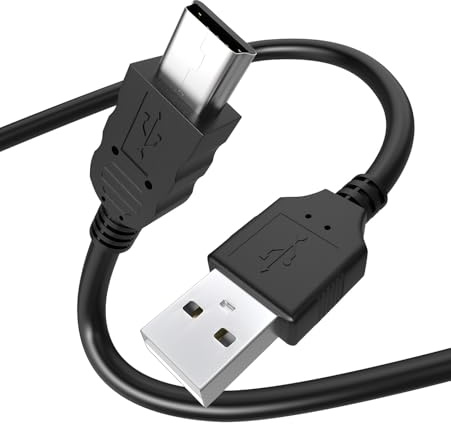 Yaekea Mini USB Cable Compatible with Garmin GPS, Canon/Nikon Camera, PS3 Controller, Blue Yeti Microphone, Texas Instruments Calculator, Gopro, Dash Cam, Hard Drive, MP3/MP4 USB Cable-6.6FT