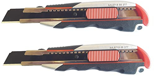 Würth 2x 3K Cutter-Messer mit Schieber und Kingenfixierung 18mm