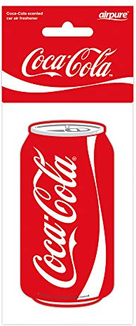 Airflair – Bil luftfräschare original Coca Cola-burk – bildoft för backspegeln – doftträd bekämpar lukter inuti och lämnar en söt cola-doft i upp till 30 dagar