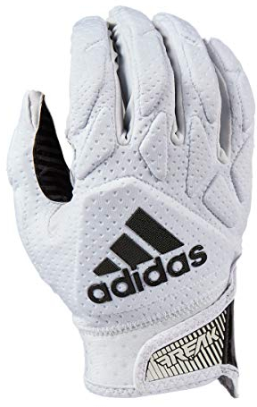 adidas Freak 5.0 Gepolsterter Fußball-Empfänger-Handschuh, Weiß/Schwarz, Größe M