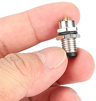 Connettore a spina, connettore a spina a 6 pin per aviazione M8 IP67 guscio in ottone nichelato impermeabile per presa maschio
