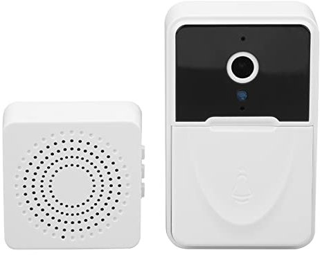 Campanello Video Intelligente per la Casa, Videocamera per Campanello con Batteria di Sicurezza Wireless Bluetooth WiFi, Videochiamata Remota Bidirezionale con Obiettivo Grandangolare HD, con Luce per