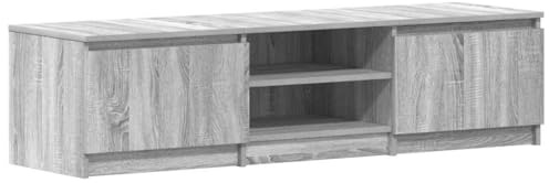 vidaXL TV Cabinet Grey Sonoma 140x40x35.5 cm Engineered Wood