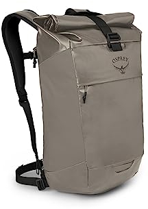 Osprey Transporter Roll Top Unisex Lifestyle Backpack Tan Concrete O/S