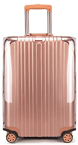 MosaiRudo Protezione trasparente per bagagli in PVC trasparente per bagagli da viaggio per valigia a ruote, Nessuno spessore del bordo 0.5mm, 26inch, Moda