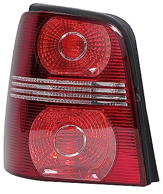 BYBEST Rücklicht Heckleuchte Rückleuchte für Touran 2008 2009 2010, Auto Heckklappe Rückleuchten Linke Rechte Rücklichter Gehäuse,Red- Left