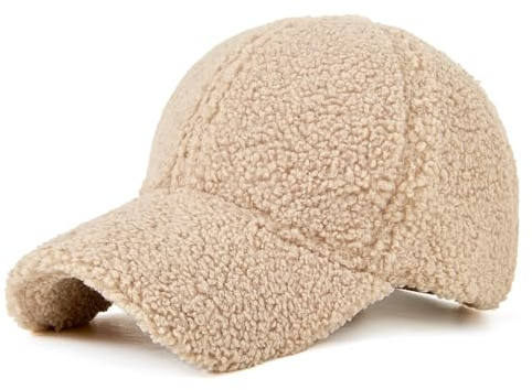 YAMEE Wintermütze Damen Plüsch,Damenmütze Plüschhüte,Basecap Baseballcap Herren Winterkappe,Wintercap Unisex Baseballmütze Outdoor Sport Warme für Alltag Freizeit 56-59cm