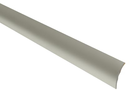 Übergangsprofil Edelstahl matt, selbstklebend, Länge 1m, Breite 40mm, Made in Germany, Übergangsschiene Aluminium eloxiert, Übergangsleiste (Edelstahl matt, B: 40mm H:4,6mm selbstklebend)