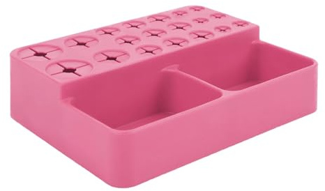 kivrimlarv Scatola portaoggetti per cosmetici, organizer con scomparti in silicone, organizer per trucchi, contenitori per trucchi, articoli per artigianato artistico, organizer versatile per trucchi,