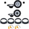 Kit de 6 altavoces Alpine SXE-1750S + SXE-1725S para Fiat Stilo 5P con 2 soportes delanteros, 2 soportes traseros y 4 conectores