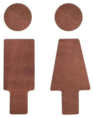 Whnbuij Panneau de toilette en bois | Panneau de salle de bain adhésif pour toilettes, toilettes, panneaux de porte de salle de bain pour bureaux, entreprises, restaurants, toilettes