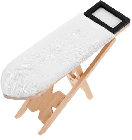 ERINGOGO Table à Repasser Miniature pour Décoration De Maison De Poupées Accessoire Créatif Et Réaliste pour Aménagement De Miniature pour Paysages Et Scènes De Bricolage