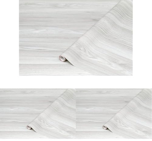d-c-fix Möbel-Klebefolie Sangallo Hellgrau Holz-Optik 90 cm x 2,1 m - Möbelfolie Selbstklebende Deko-Folie für Küche, Schrank, Tisch-Folie Schrankfolie Holzfolie Türfolie Türtapete Tür grau