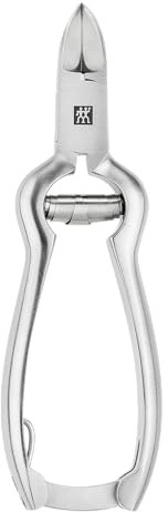 ZWILLING Pince à ongles (avec ressort amortisseur, forme ergonomique, lames particulièrement tranchantes pour ongles des mains et des pieds épais), Premium, argenté