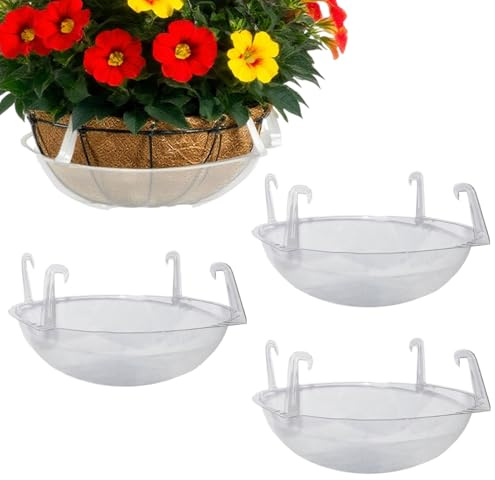 Generisch Sottovaso per piante, 4 pezzi, vassoio di scarico, vassoio antigoccia, per fiori, bonsai, piante domestiche
