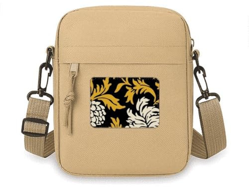 Mini borsa a tracolla in stile cinese giapponese con crisantemo asiatico