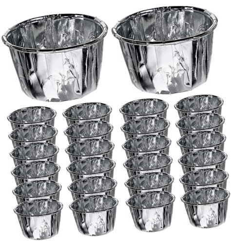 BESTYASH 50pezzi Pirottini Di Carta Per Cupcake Pz Usa e Getta Adatti Per Muffin Cioccolatini e Dolci Da Forno Resistenti Al Calore Olio Per Uso Domestico e Feste