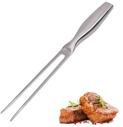 TogtherKings Forchetta da Carne in Acciaio Inox, Lunghezza lama 27 cm, Forchetta per Barbecue in Acciaio Inossidabile, per Barbecue, Cucina, Tacchino, Arrosto, Cena