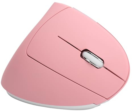 Taidda Mouse Verticale USB Ergonomico Accessori per Computer da Ufficio da Gioco Wireless RGB Ricaricabile 2.4G per XP / 7/8/10 OS X ABS (Topo rosa verticale H1)