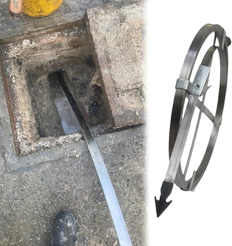 Coclea di scarico per tubi fognari esterni, strumento di sblocco a spirale da 30 m per drenaggio sotterraneo