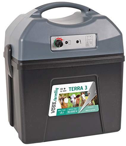 VOSS.farming Électrificateur 9 V, 12 V, 230 V Terra 3 - Multifonctions - Clôture électrique