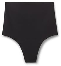 Intimissimi Woman's Raw-Cut Microfiber French Knickers in Black, Size XXL