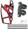 BSSOK Flaschenhalter Fahrrad, Schwarz-Rot, Kunststoff, Trinkflaschenhalter, Wasserflaschenhalter, Leichte Langlebige PC Getränkehalter für Fahrrad, MTB, Rennrad, Mountainbikes