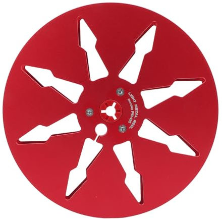 Bobine de Ruban Vide, 1 Pièce 1/4 7 Pouces Enregistrement Sonore 8 Trous en Alliage D'Aluminium, Pièces D'ouverture de Plateau en Aluminium Vides pour Pièces de Machine (rouge)