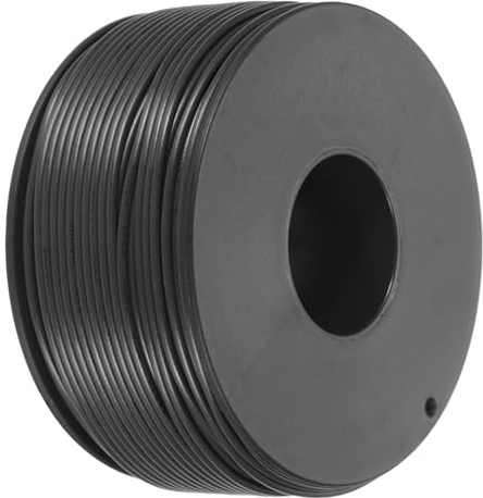 sourcing map Filo di collegamento in PVC intrecciato da 24 AWG, 50 m, nero, bobina elettrica UL1007, filo di rame stagnato per collegamento interno, marino