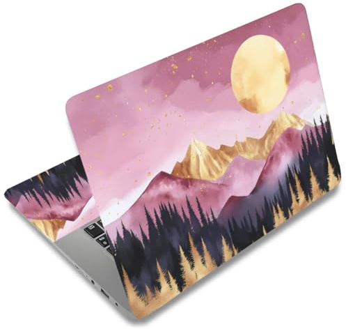 SUPERDANT Laptop Cover Adesivo con Montagne Astratte Adesivi Universale per Laptop e Notebook 12 13 13.3 14 15 15.4 15.6 adesivo In Vinile per Cover per Protezione Personalizzata