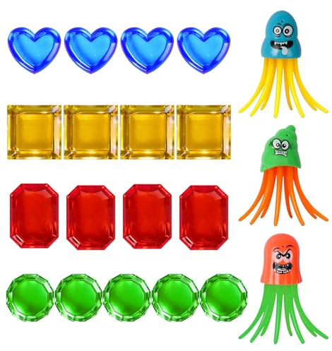 YORFULL Giocattoli da Immersione per Bambini, 20 Pezzi Giochi Piscina Bambini, Giochi da Piscina Subacquei, Set di Giocattoli da Immersione per 5-12 Anni