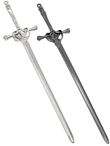 2PCS Metal Sword Hair Pin for Women, Hair Chopsticks for Buns | Ancient Chinese Style Retro Hair Sticks, Vintage Sword Hair Accessories
