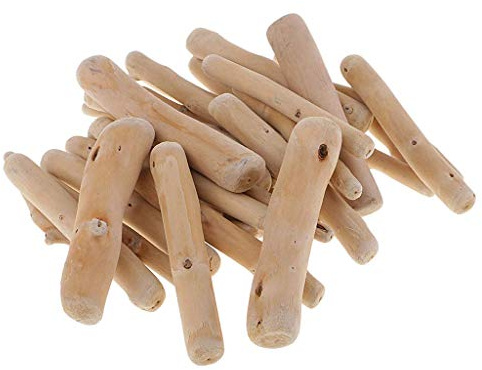Inzopo 250 g di piccole fette di legno di deriva, bastoni per arti e mestieri, cornici, esposizione, ghirlanda di surf, spiaggia, legno di mare, decorazioni rustiche, fai da te, 8-10 cm