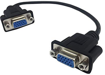 innov8® Câble adaptateur convertisseur VGA SVGA 15 broches femelle vers femelle 0,3 m